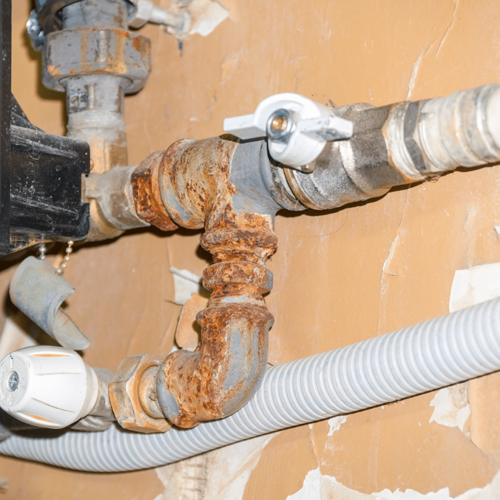 corroded pipe that needs replacement